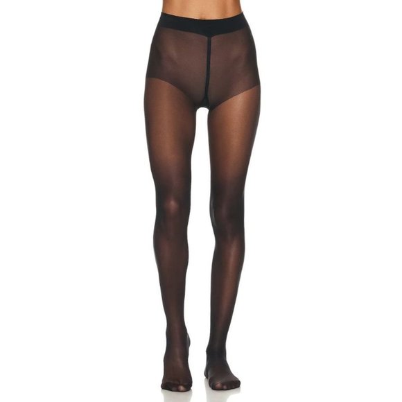 WOLFORD Pure 10 Tight in Black XSmall New Womens Nylons Pantyhose - Picture 2 of 10